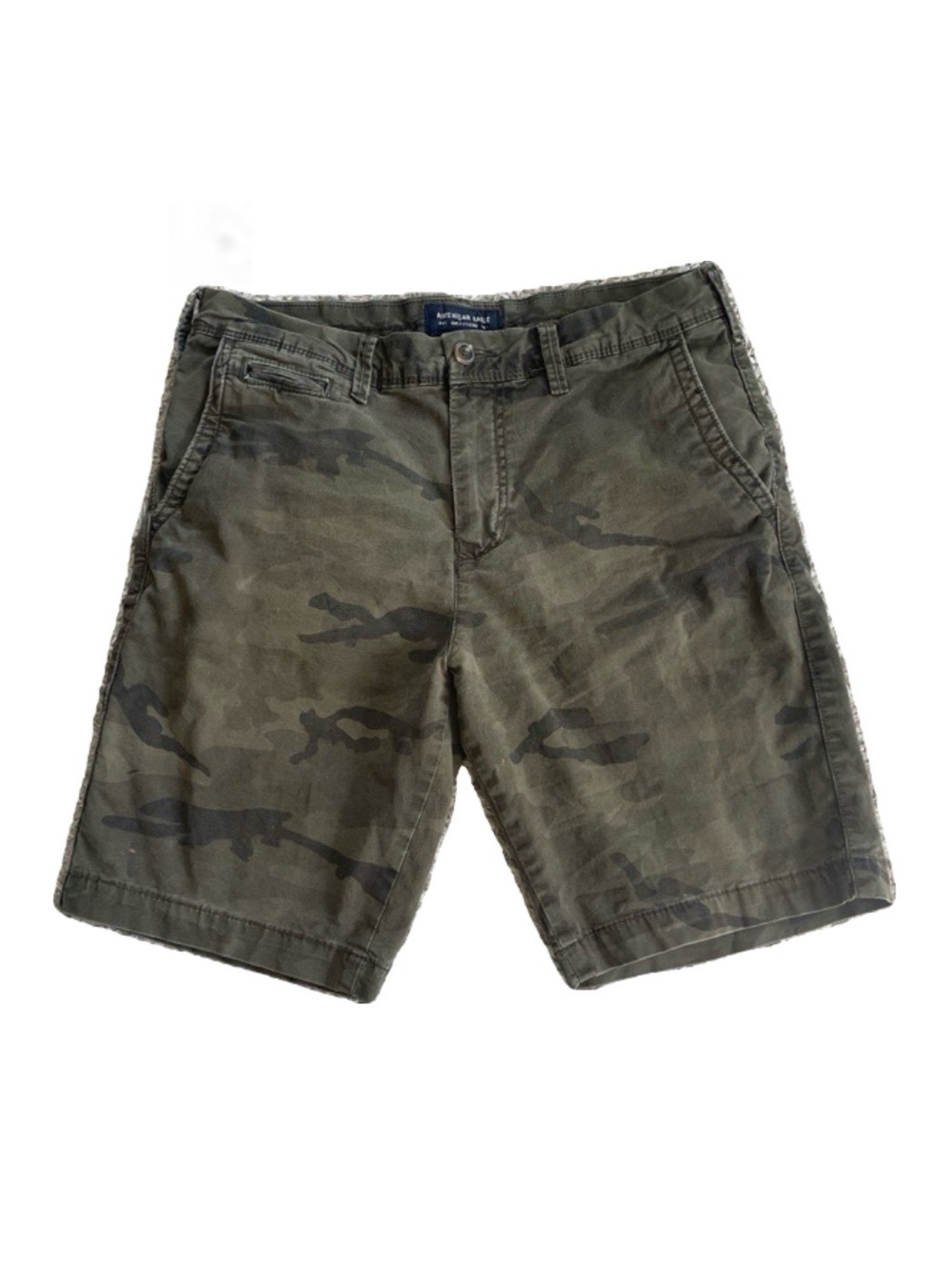 American Eagle Outfitters Camo Jean Shorts - Olive Green